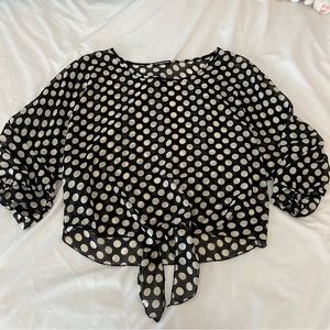 Classic polka dot blouse